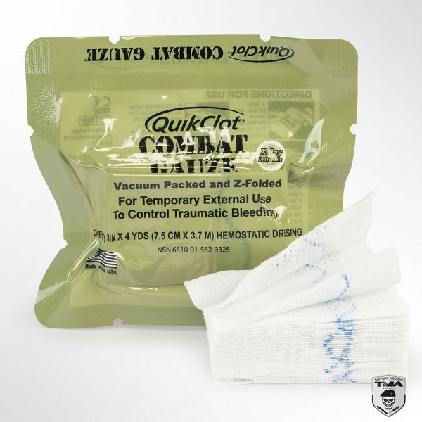 COMBAT GAUZE (GAZE COM AGENTE HEMOSTÁTICO) – TACTICAL MEDICINE ACADEMY